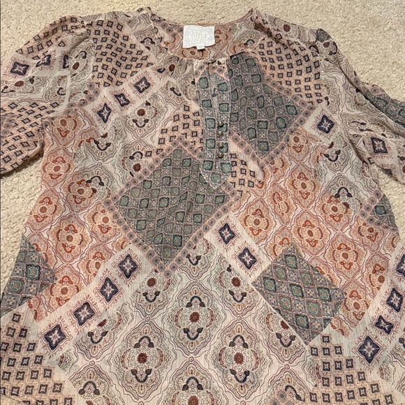 Johnny Was Jade Samahil Peasant Top - Picture 6 of 7